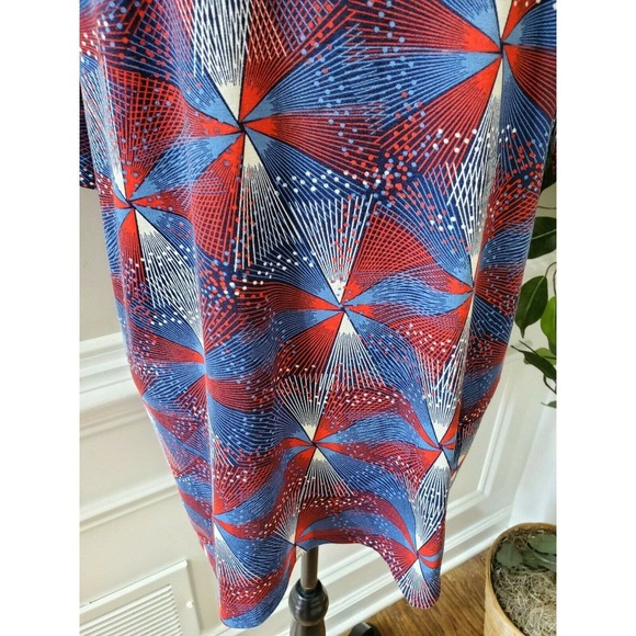LulaRoe Women's Multicolor Polyester Round Neck 3/4 Sleeve Casual Blouse Size M - Picture 4 of 11